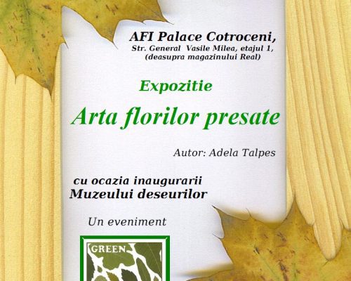 Expoziţie: Arta florilor presate