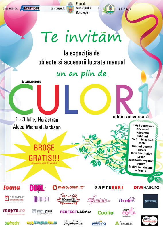 Afis CULORI editia a IX-a RGB mic. targ handmade culori revista atelierul