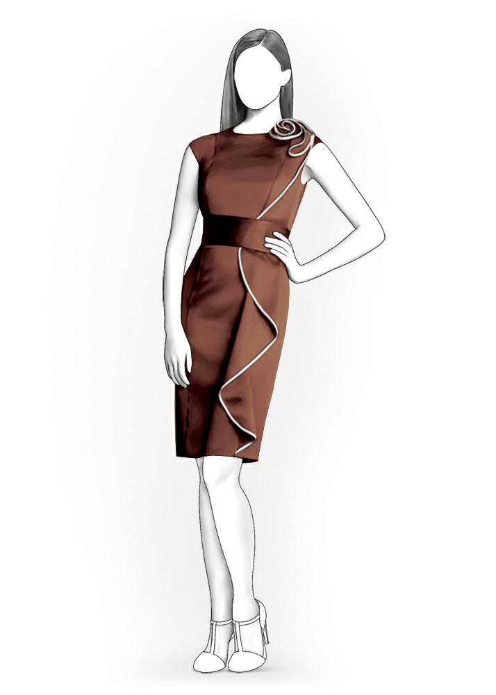 Rochie cu volane