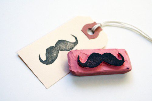 moustache stamp
