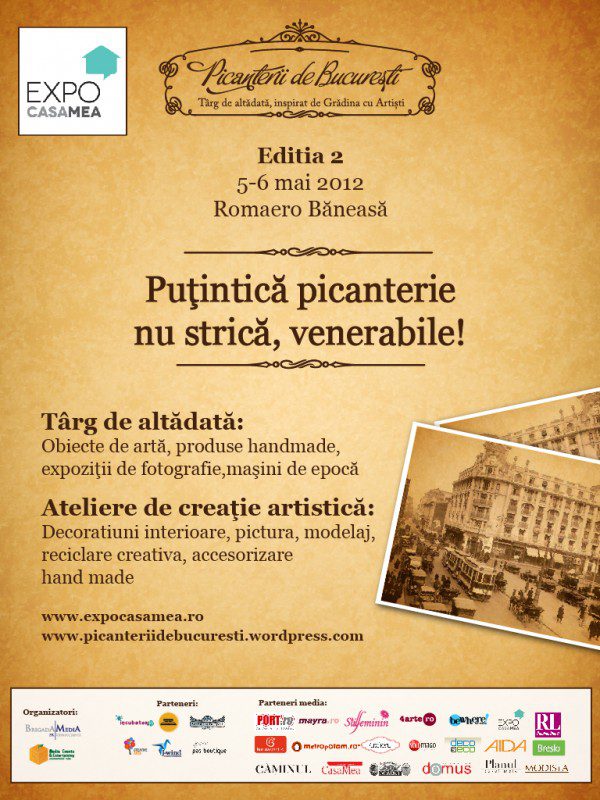 Poster 3 mai - 2 zile de Targ de altadata - Picanterii de Bucuresti