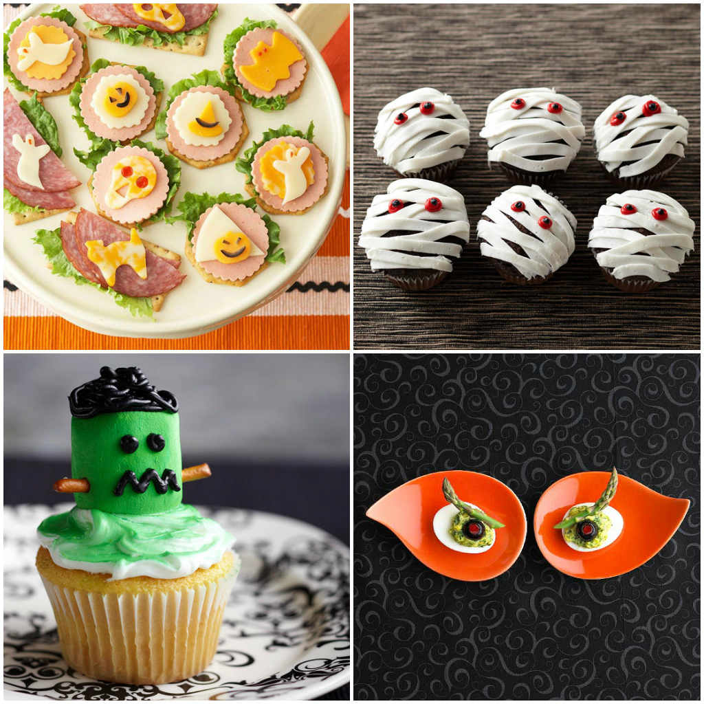 Halloween food collage