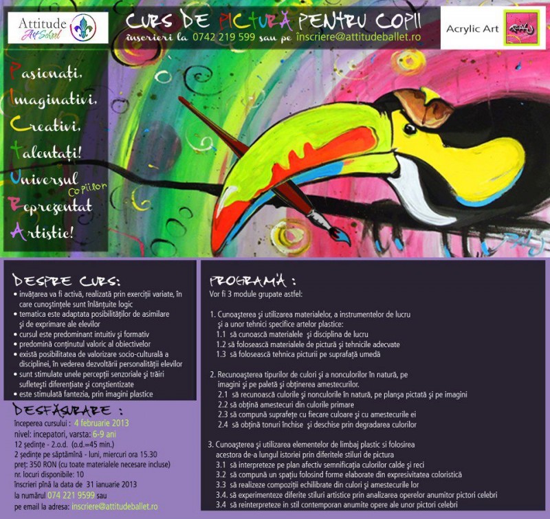 curs de pictura pentru copii