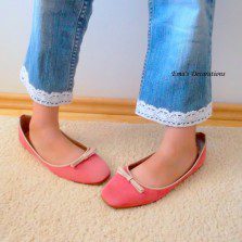 DIY: Dantelărie pe jeans