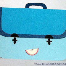 Tutorial: „Felicitare în formă de ghiozdan”