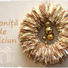 Tutorial: Coroniță pufoasă din iută și fetru