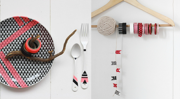 masking tape deco