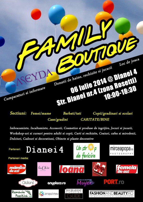 Afis FAMILY BOUTIQUE iulie mic