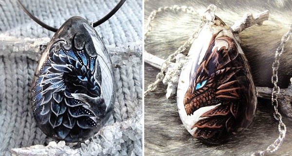 fantasy-creatures-stone-painting-necklaces-alvia-alcedo-15