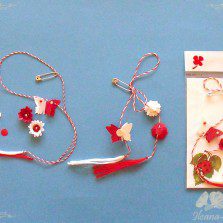 Tutorial: „Mărţişor cu flori şi fluture”