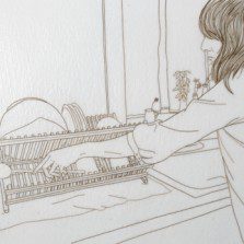Arta desenului din firele de păr în bijuteriile lui Melanie Bilenker