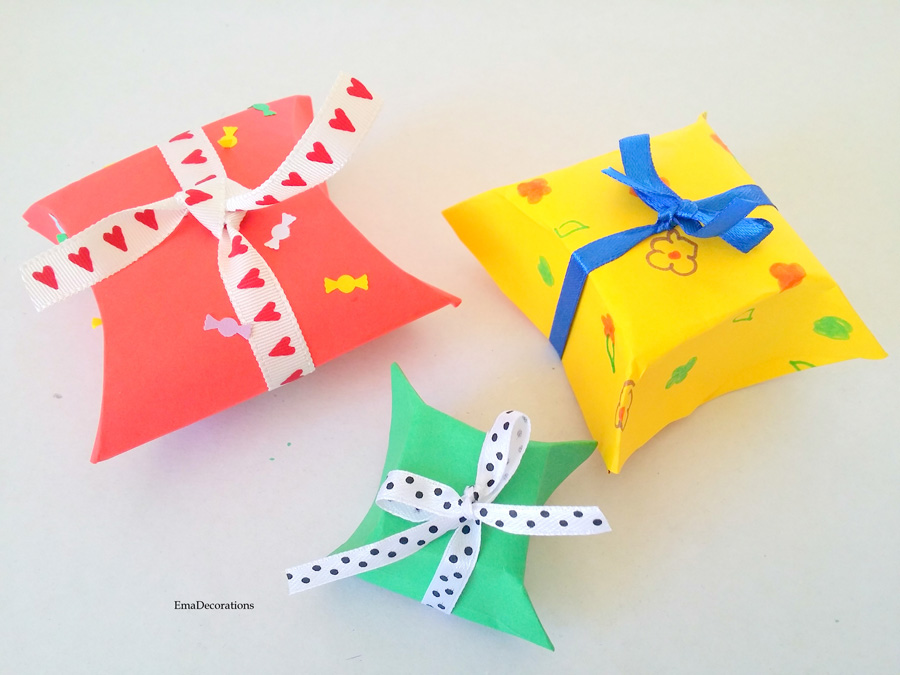 charm puff sample Cutii pentru cadouri mici - tutorial pentru copii - Revista Atelierul