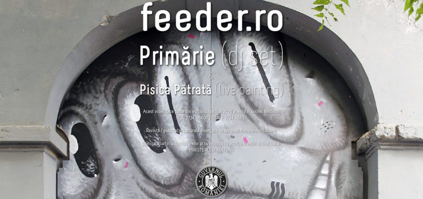 feeder.ro LIVE cu Primărie (dj set) și Pisica Pătrată (live painting)