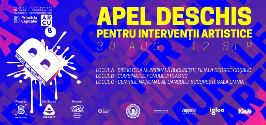 Apel deschis pentru intervenții artistice Street Art București