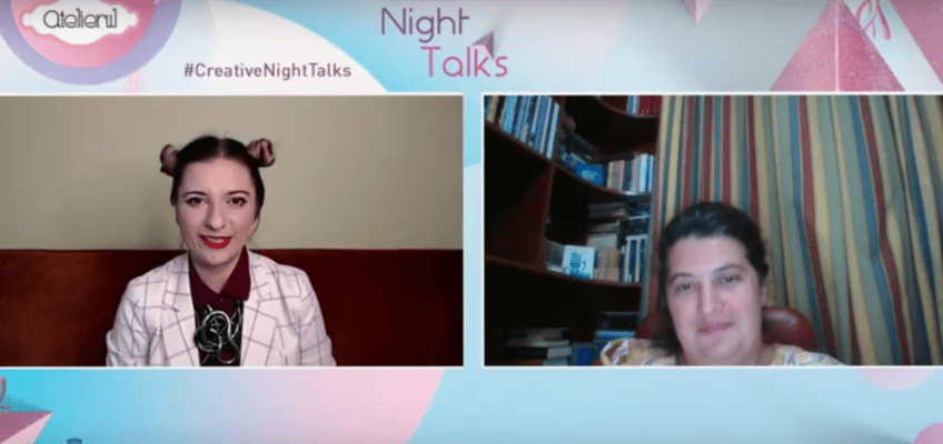 Înregistrarea Creative Night Talks cu Andreea Grecu