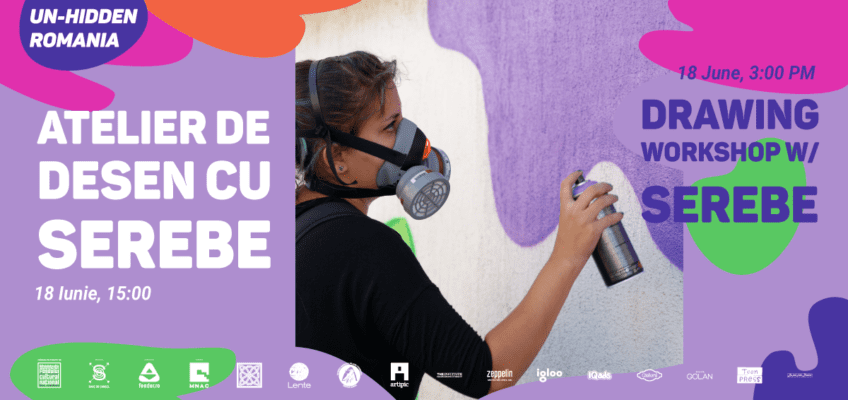 Desenează cu Serebe la noul atelier Un-hidden Romania