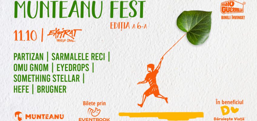 Munteanu Fest, ediţia 6 are loc pe 11 octombrie