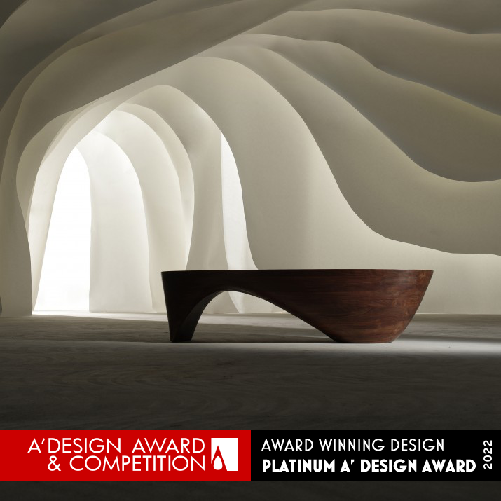 Lake Tea TablePlatinum A' Design Award Winner for Furniture Design Category in 2021 Xia Yiting for Beijing Yeak Tech Co. Ltd.