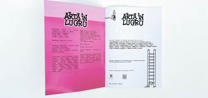 Save or Cancel anunță lansarea revistei Artă în lucru, nr. 3
