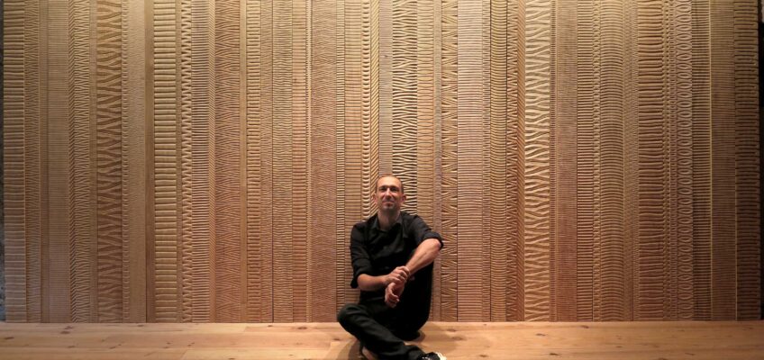 French Sculptor Benoit Averly and his play with wood, shapes and patterns
