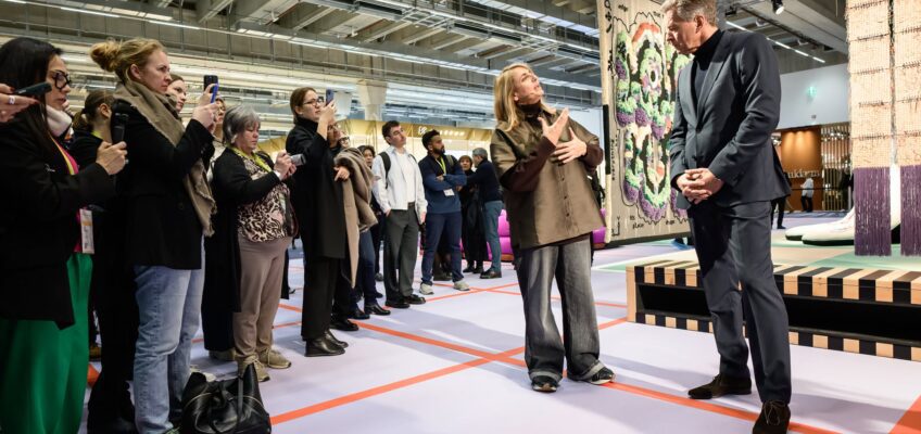 AI, material innovations and sustainable design: Patricia Urquiola’s ‘among-all’ at Heimtextil 2026